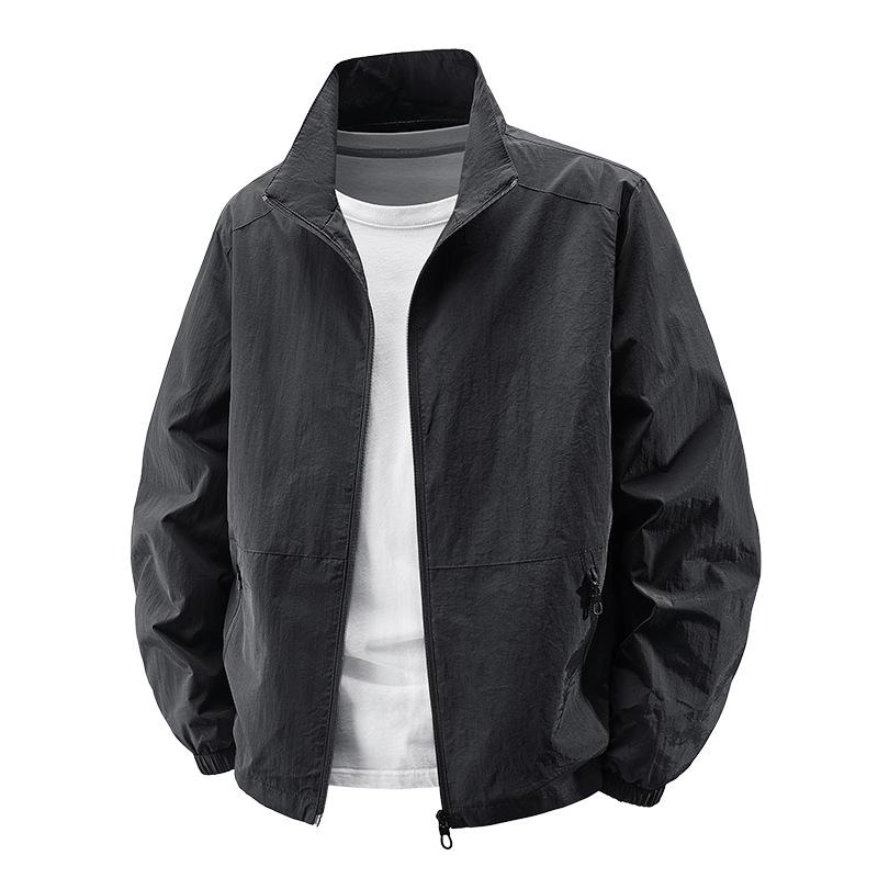 TikTok Hot Spring Men's Wear-Resistant Casual Jacket - Comfortable, Breathable, Soft, Simple, Fashionable for Outdoors