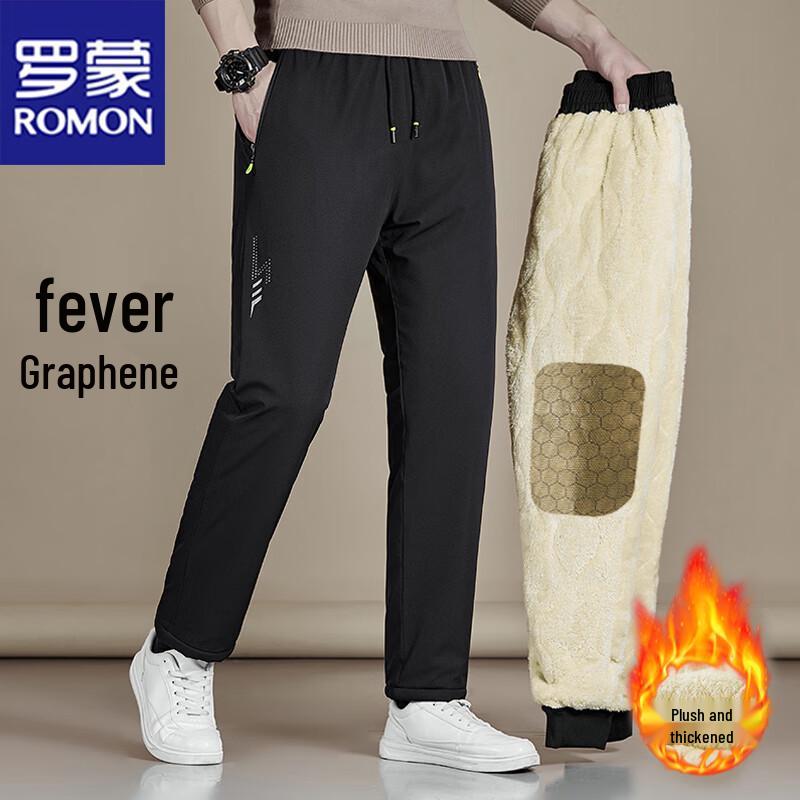 

ROMON Men s Lambswool Lined Waterproof Straight-Leg Winter Pants 4XL