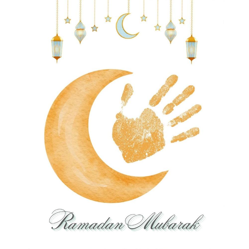 Ramadan Mubarak Decor Canvas Painting Ramadan Blessing Gift Eid Wall Art Decoration Poster Home Bedroom Living Room Decoration