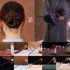 Chinese Style Jade Plum Blossom Rose Flower Wooden Chopstick Hairpin Women Chignon Hair Stick
