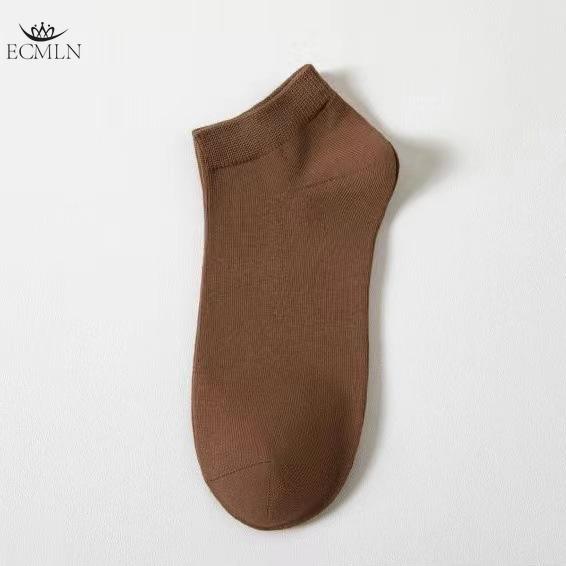 

Хлопковые летние короткие мужские носки, дышащие, впитывающие пот, нескользящие спортивные носки one size коричневый