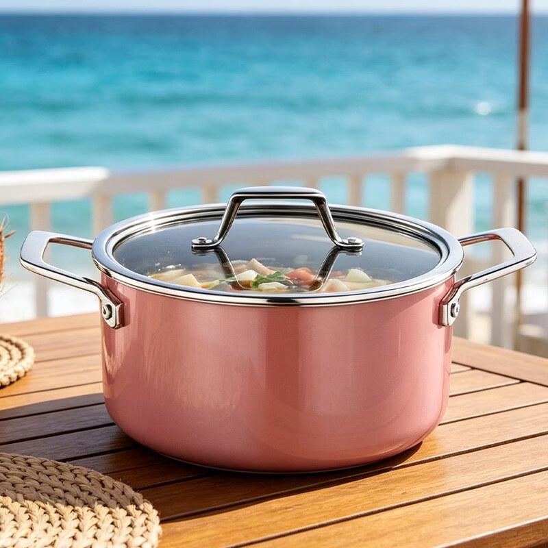 Deslon Enamel Cast Iron Dutch Oven