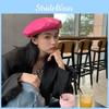 Pu Elegant Leather Beret Summer Essential Timeless Vintage Design