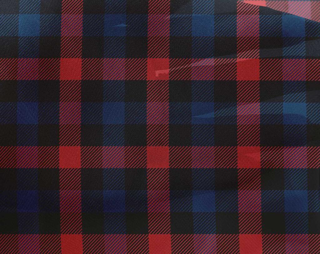 oneOone Georgette Viscose Blue Fabric Check Dress Material Fabric Print Fabric By The Yard 42 Inch Wide -