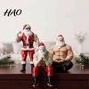 Humorous Christmas Gifts Strong Muscles Santa Claus Ornament, Muscle Lines And Beard Decor, 3D Printed Funny Whimsical Accents Decoration, Durable