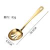 Stainless Steel Serving Kitchenware Soup Spoon Long Handle Fork Colander Cooking Spatula Buffet Cutlery Set Thicken Tableware