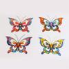 Hollow Out Colorful Metal Butterfly Wall Art Decoration Garden Ornament Outdoor Indoor Iron Sculpture Wall Hanging Decor