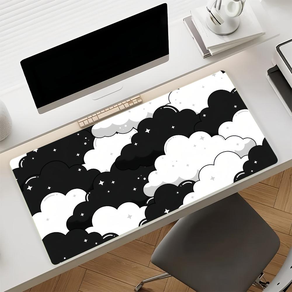 Art Dreamy Pastel Clouds Mouse Pad Nonslip Rubber Gamer Balance Computer Mat Decoracion Deskmat Laptop Office Large