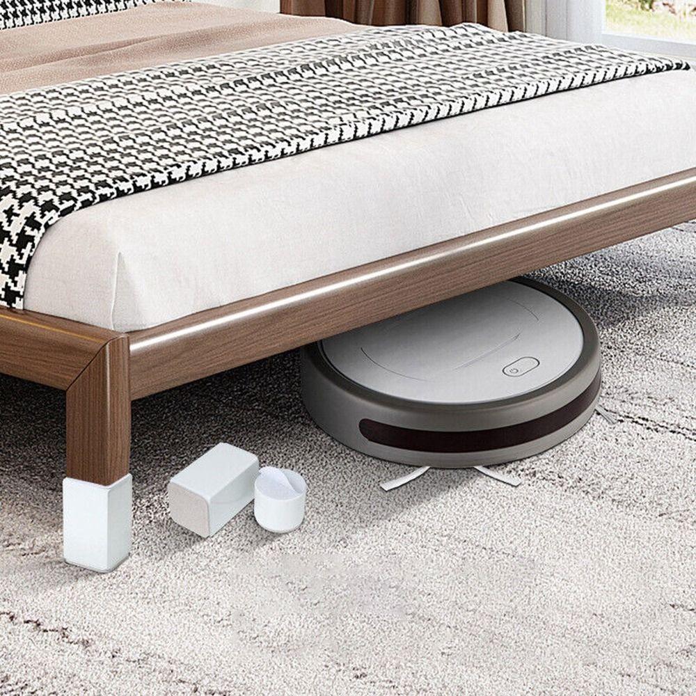 Piedini per letto in acciaio al carbonio, piedini di supporto rotondi per il comodino, nuovi piedini di sollevamento per mobili per letto da 4 pezzi