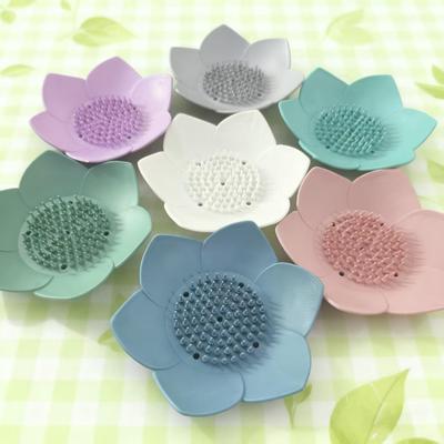Handmade Lotus Soap Dish - Universal Non-slip Bathroom Storage with Drainage
