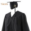 1 Set Academic Uniform Includes Hat Shawl Honour Rope V-Neck Bat-Sleeved Robe 2025 Graduation Cap And Gown Set for Memorable Graduation Events