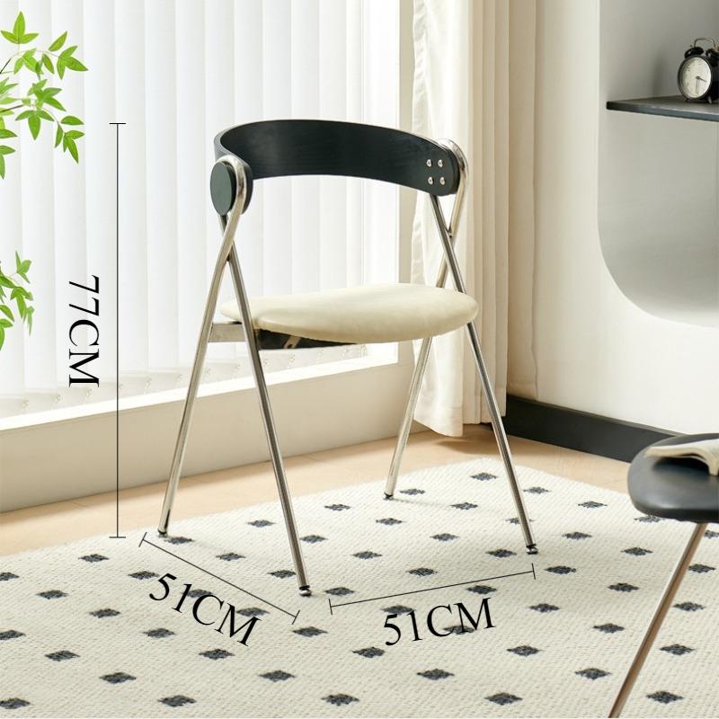 Retro Dining Chairs Solid Wood Backrest Comfortable Chairs Minimalist Elegant Designer Chair Home Kitchen Dining Room Furniture