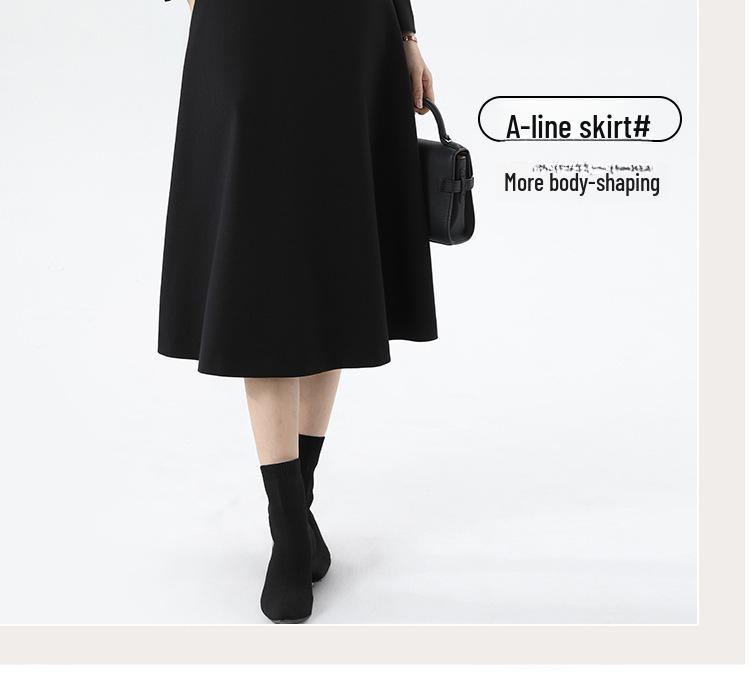 Xiangchunniao Hepburn Style Women's Luxury Suit Skirt: Waist-Slimming, Professional, and Elegant for Commuting.