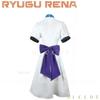 Halloween Higurashi: When They Cry Anime Ryugu Rena Cosplay A Cute Girl White Dress Orange Wig Cosplay Costume Full Suit Anime