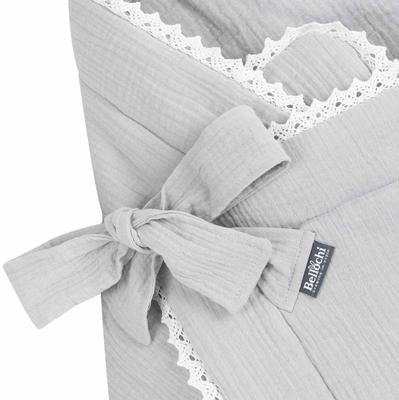 Swaddle Blanket Cuddly Muslin Grey