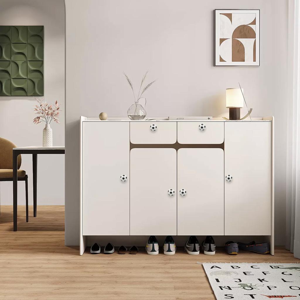 4PCS Basketball Football Cartoon Cabinet Door Handle Closet Shoe Cabinet Wardrobe Display Round Ball-shaped Single-hole Drawer