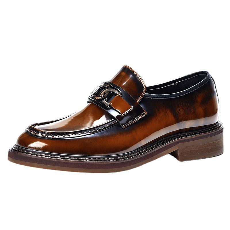 Fashion 2024 New Shoes For Men Loafers Mens Dress Shoes Leather Shoes Man Male Genuine Leather Social Shoes