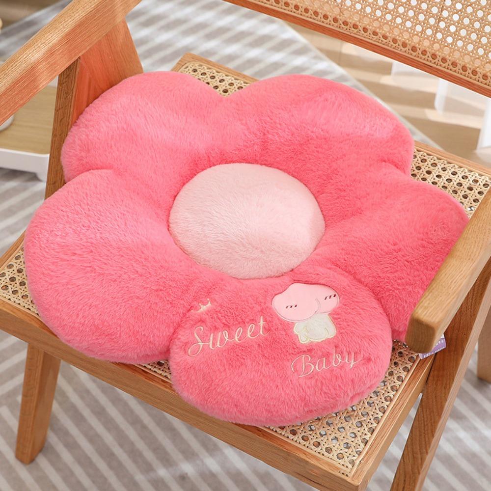 Adorable Flower Seat Cushion Soft Large Size Tatami Mat Washable Embroidery Sofa Pillow Car Cushion Living Room Decor
