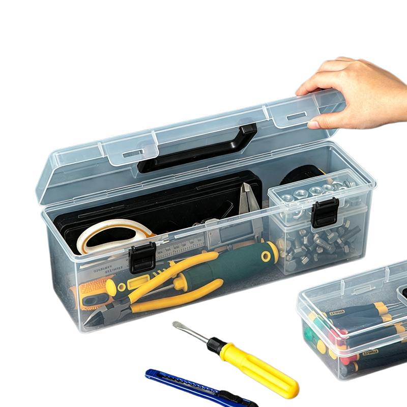 Tool Parts Storage Box with Detachable Compartments 1/7Pcs Set Portable Organizer for Screws Nails Workshop Hardware Storage