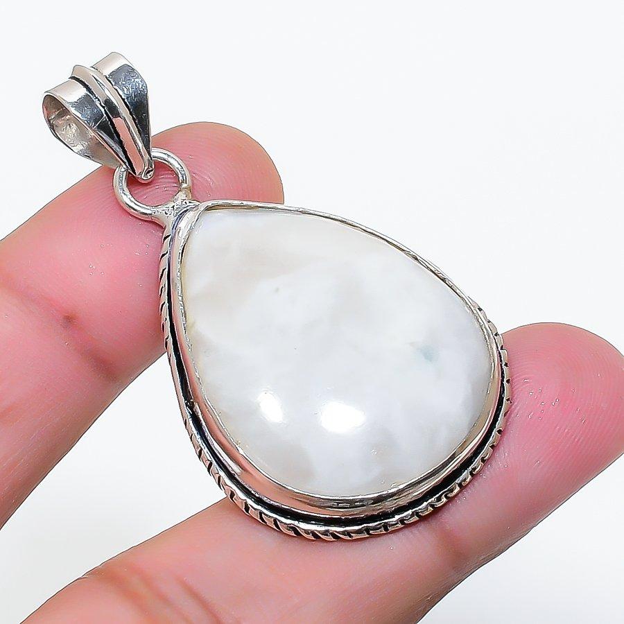 Natural Moonstone Gemstone Handmade 925 Sterling Silver Pendant 1.85  AP-15046