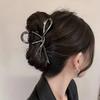 1 Multi-color Irregular Bow Large Grab Clip WOMEN'S Back Hair Clip Simple Design Advanced Sense Shark Clip Suitable for Daily US