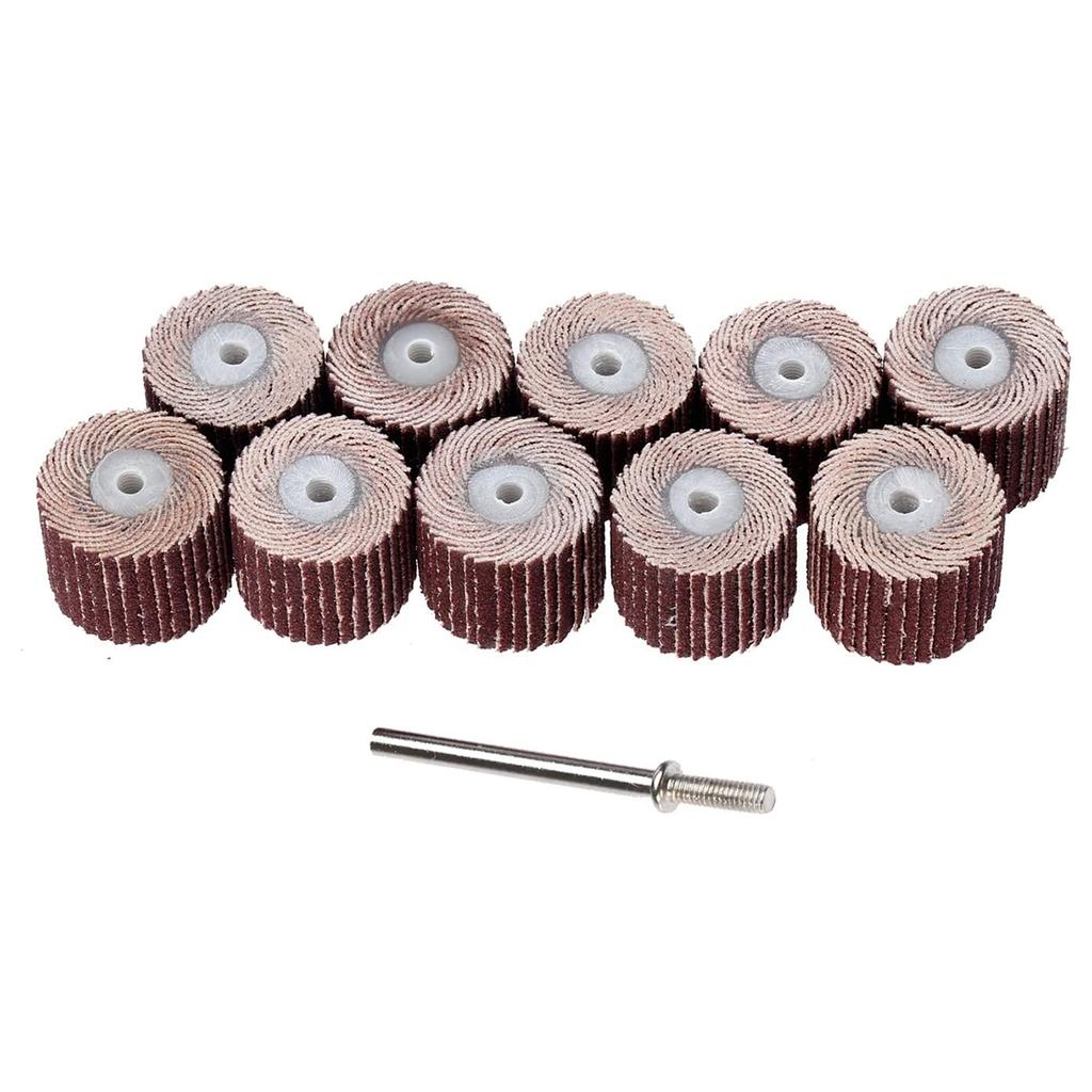 Buy 10PCS 80600 Grit Flap Wheel Disc Sanding Drill Abrasive Sandpaper