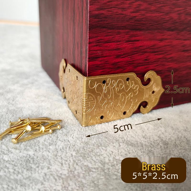 Antique Bronze Double-Sided Corner Protector for Jewelry Box (5cm)