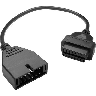 OBD1 Scanner, OBD1 To OBD2 GM Adapter, OBD 1 Scanner Cable Code Reader OBD1 12 P To OBD2 OBD II 16 P Socket Scan Diagnostic Extension Tool Cable