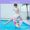 Factory Hot Selling Ins Pattern Adult Inflatable Underarm Swimming Ring With Colorful Petal For Beginners
