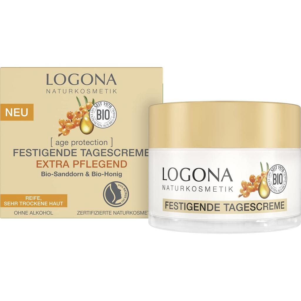 LOGONA Age Protection Day Cream 50ml Moisturizing Daytime Cream for (Bio Honey) [Intensive Age-Related Skin]