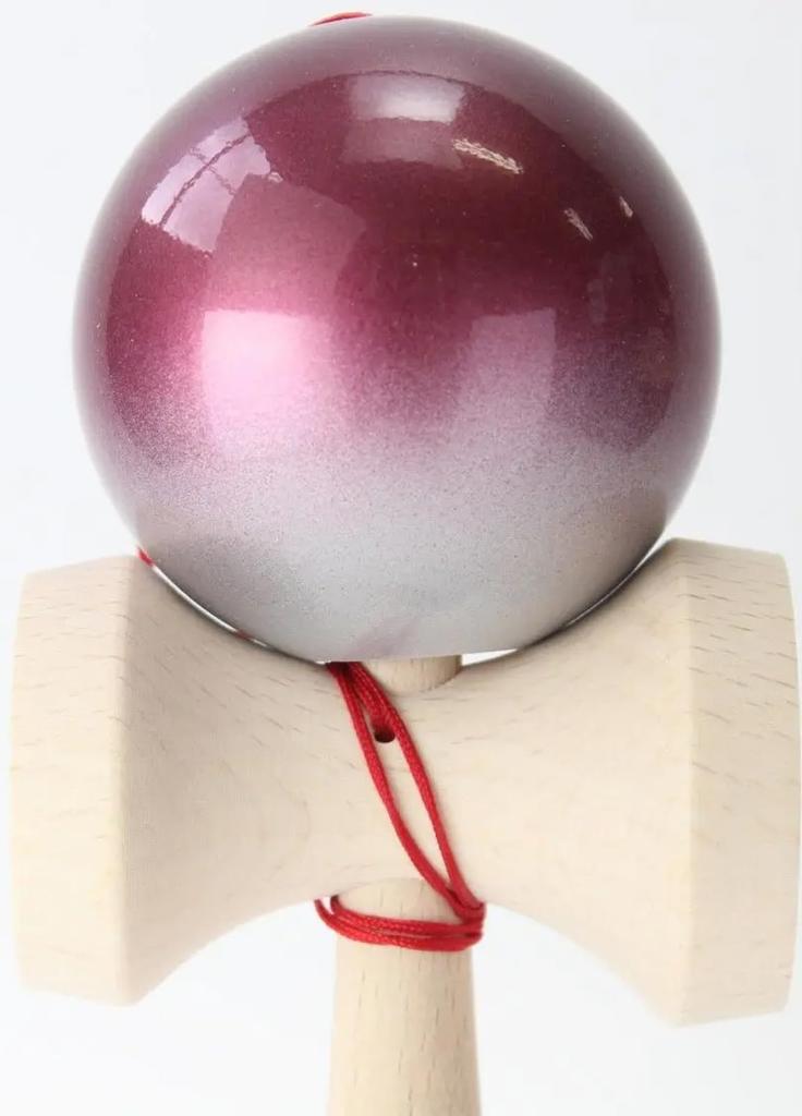 Yamagata Kobo Competition Kendama "Ozora" (Japan Kendama Association Certified) Premium Red & Silver