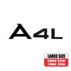 3D ABS Letters Emblem for Audi A3 A4 A5 A6 A7 A8 Q2 Q3 Q5 Q7 A4L A6L A8L Car Rear Trunk Badge Tail Logo Decoration Sticker Decal