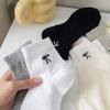 5 Paar Graue Socken Damen Sommer Dünne Einfarbige Baumwollsocken Kurze Schleife Nahtlose Socken Ballett Wind Hohlmaschen Bootssocken
