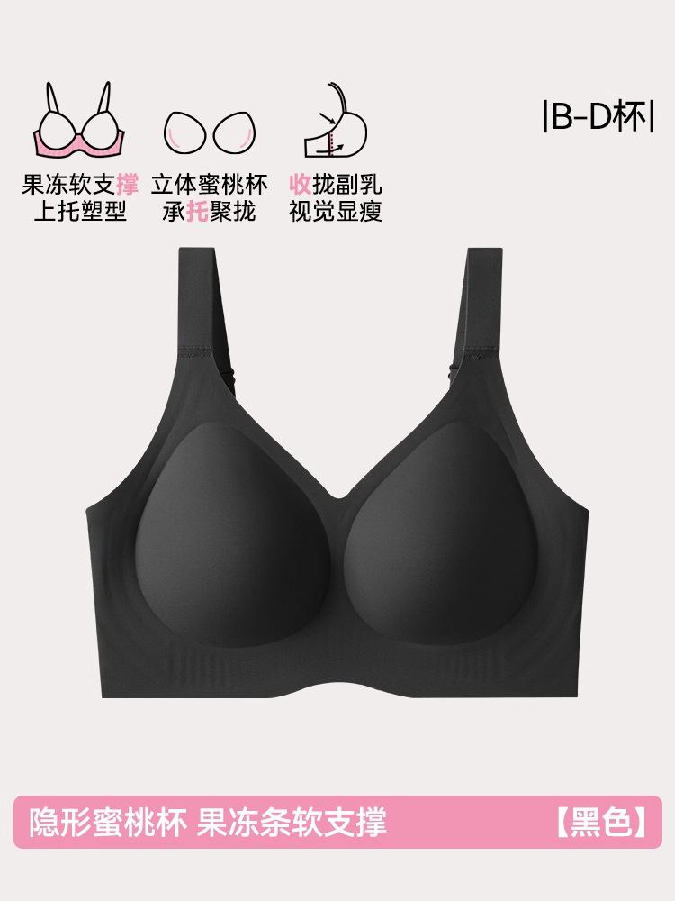 No steel rim, large size and seamless, summer thin style, adjustable breast top support bra