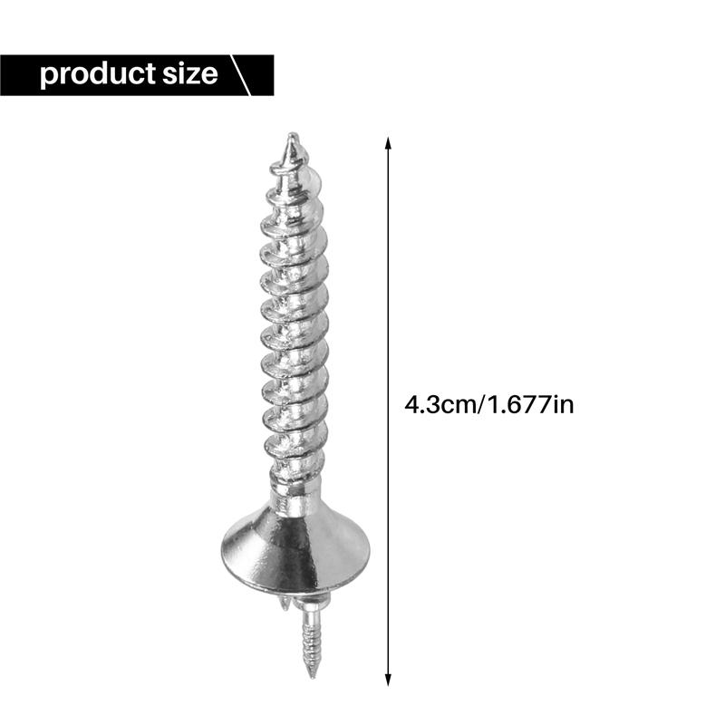 A72U 50PCS Seamless Nails Double-Headed Screw Solid Wood Baseboard Seamless Nails Foot Line Special Nails Security Screws