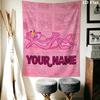 Benutzerdefinierter Name Pink Panther Wandteppich Ästhetischer Wandbehang Bedruckter Stoffdecke Dekorative Wandteppiche für Schlafzimmer Wohnzimmer Heimdekoration