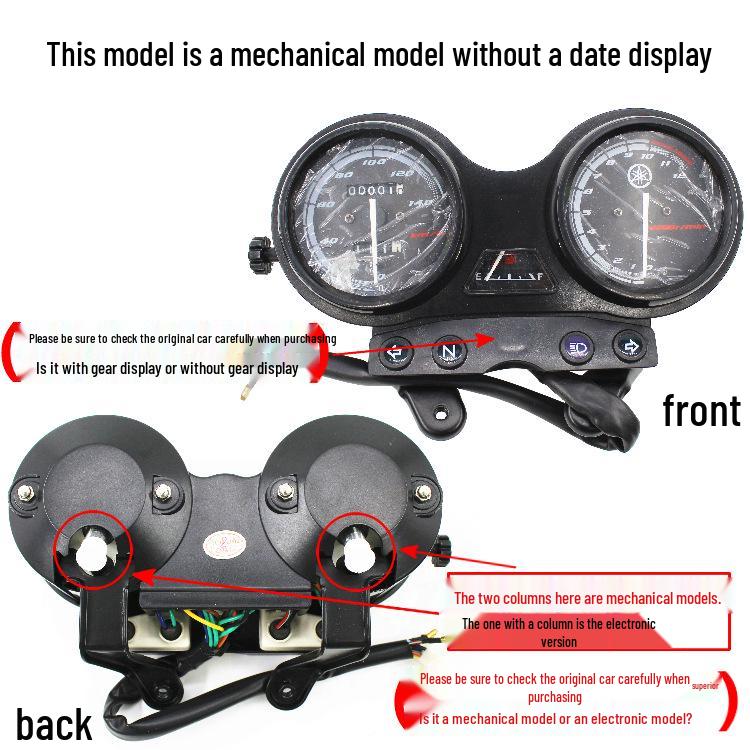 Tianjian YBR125 Euro II Motorcycle Speedometer and Odometer Assembly