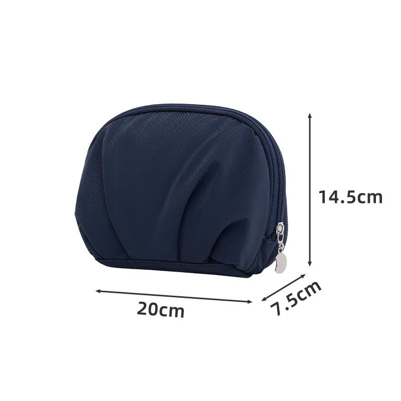 Beilian Fashion Half-Round Handheld Makeup & Skincare Bag: Lightweight and Portable Lipstick Storage Solution