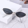 2021 Cute Sexy Cat Eye Sunglasses Luxury Metal Frame New Small Gold Red Vintage Fashion Cateye Sun Glasses Lady UV400 Eyewear