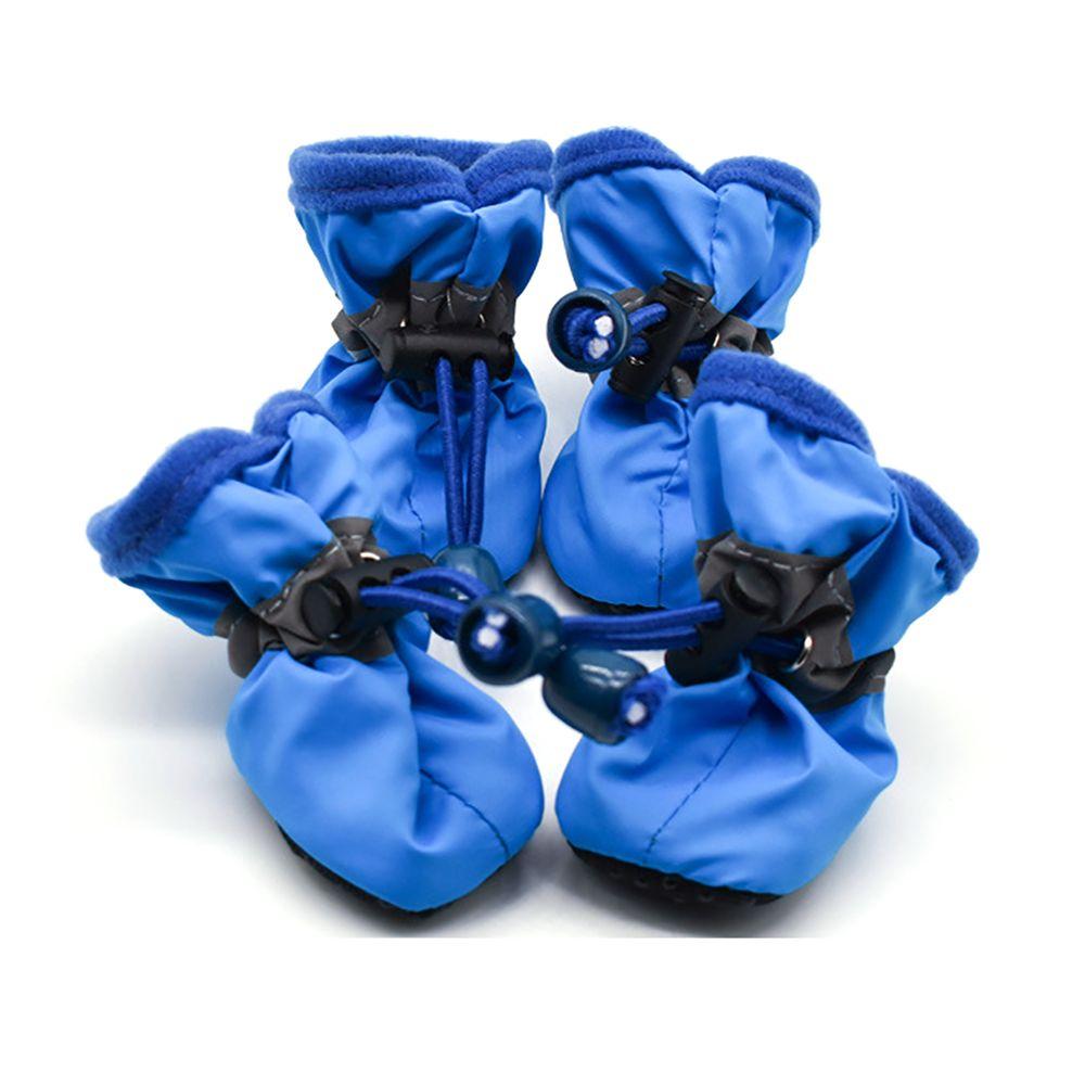 

set Soft Waterproof Furniture Protection Care of Paw Paw Protector Dog Boots Dog Supplies Pet Shoes 6 синій