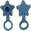 Anneome 2 Pack Silicone Bathtub Stopper, Star-Shaped Leak-Proof Drain Cover for Bathtub and Sink, Hair Catcher, Dark Blue