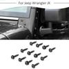 12X Replacement Front Windshield Windscreen Screw Bolts Kit For Jeep Wrangler JK