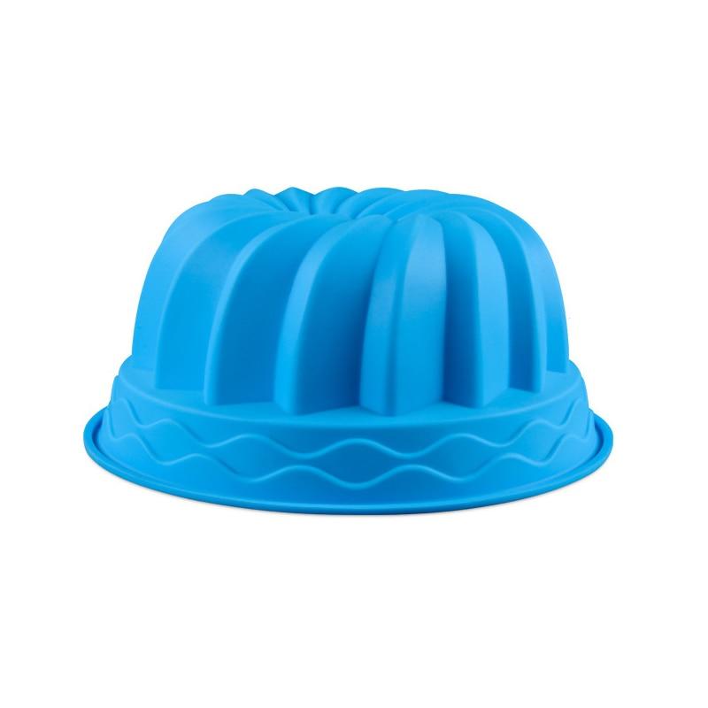 

Silk Cake Moulds Spiral Shaped Silicone Moulds Mouse Moulds Mushroom Moulds Baking Moulds | Cake Moulds (Blue)