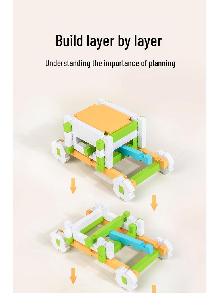 Luban Čep a dlab Dřevěná stavebnice: Dětská DIY vzdělávací montáž chatky