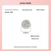 S999 Sterling Silver Wealth Button Buckle Pendant for DIY Bracelets, Necklaces & Rope Weaving