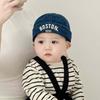 Letter Embroidered Baby Brimless Hat Adjustable Sun Protection Children Melon Beanie Breathable Cotton Denim Landlord Cap Summer