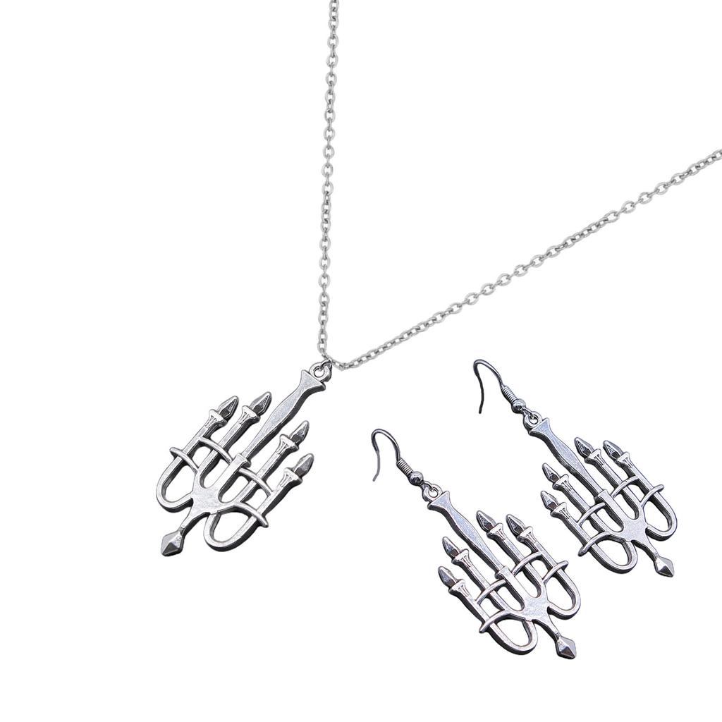 Chanuka Menora Visací Náušnice Slitina Svícen Náhrdelník Hvězda Davidova Izrael Víra Judaismus Šperky Dárek pro Ženy Dívky