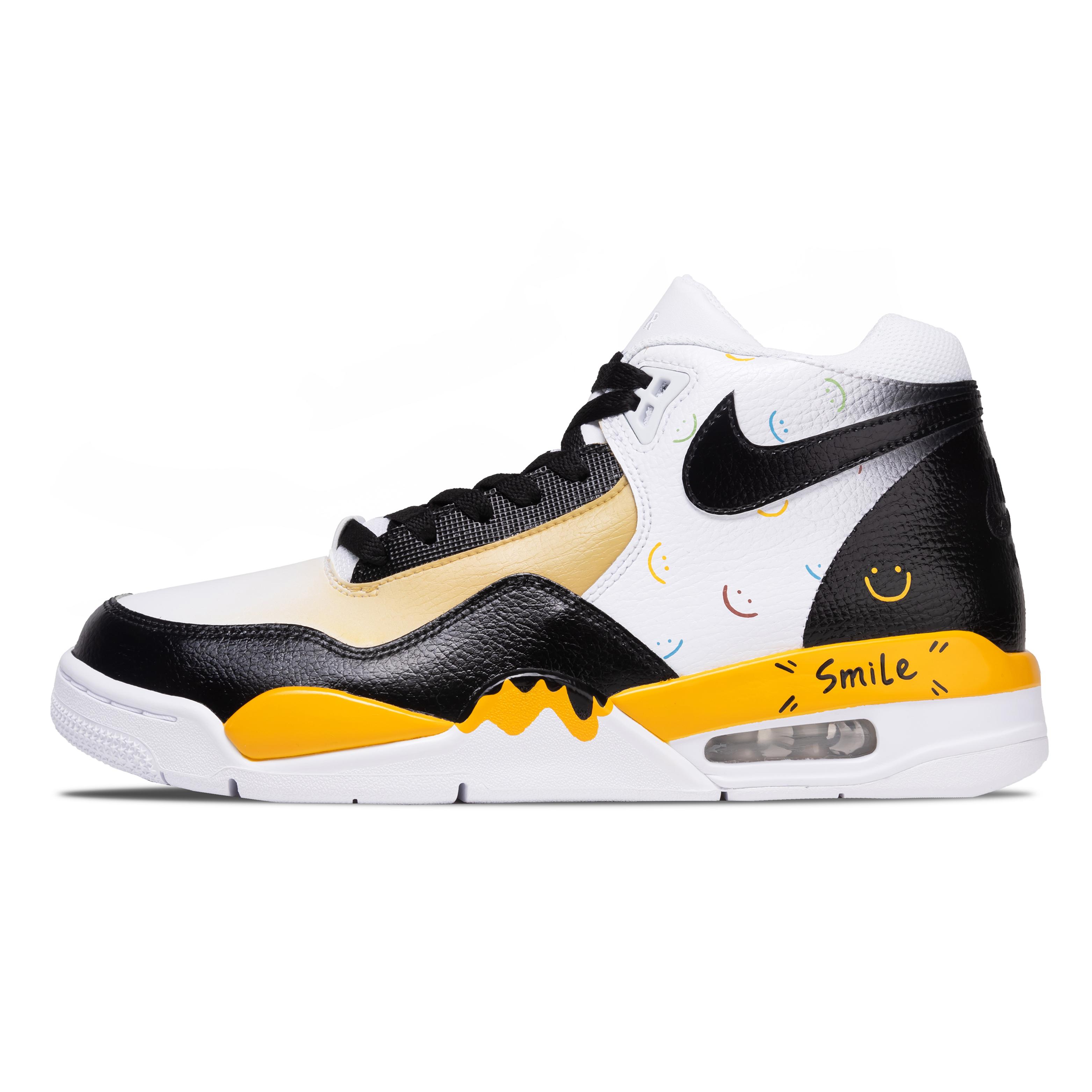 

Nike Flight Legacy Stop Banana Green Abrasion Resistant Abrasion Resistant Mid top Vintage Basketball Shoes Unisex BQ4212-101(Team691-) 43