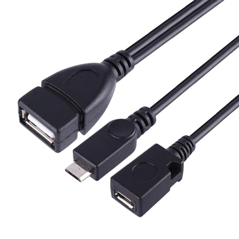 480Mbps Fast Speed Transmission OTG USB Female Splitter Adapter for Phone Tablet Replacement 20cm OTG Cable