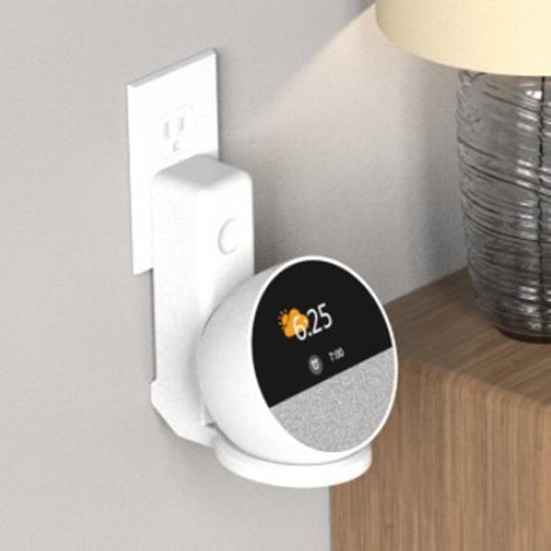 Outlet Wall Mount Stand Easy Installation No Screws Needed Space Organizers for SpotT5 Speaker Foldable Stand Rack